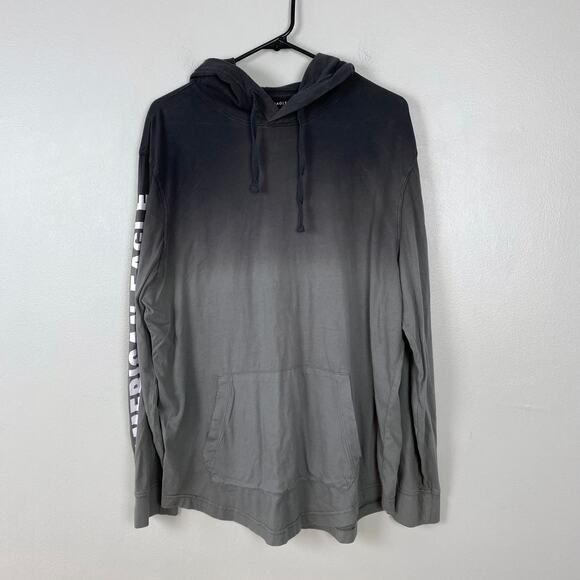 American Eagle‎ Gray Ombre Hoodie Super Soft Lightweight Standard Fit Large - Picture 1 of 8